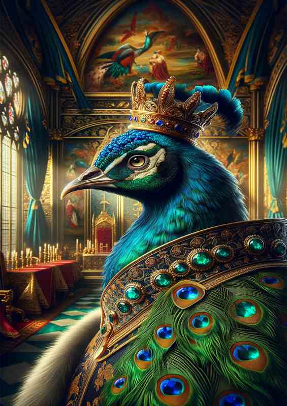 Valiant Peacock Monarch in Royal Mantle