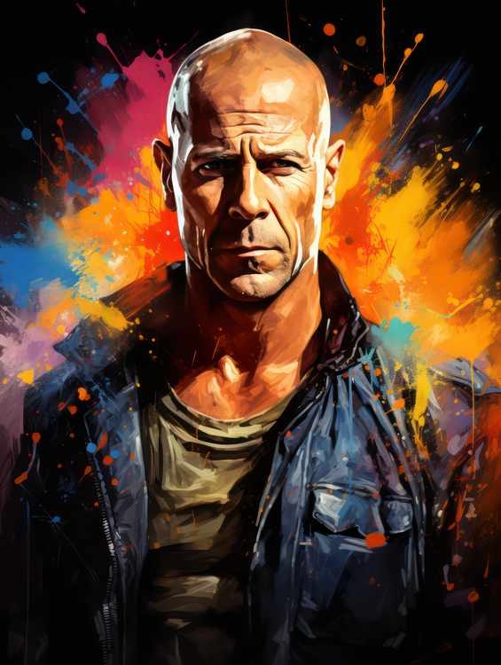 Bruce Willis Very colourful