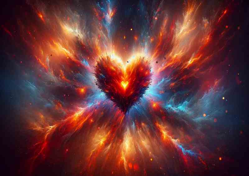 Emotion Abstract Artistic Fiery Display