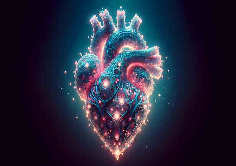 Enigmatic Love Heart Crystal Illumination Art