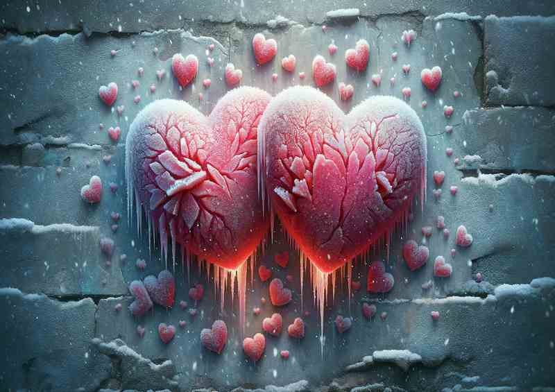 Love Frosted Hearts Chilly Artwork