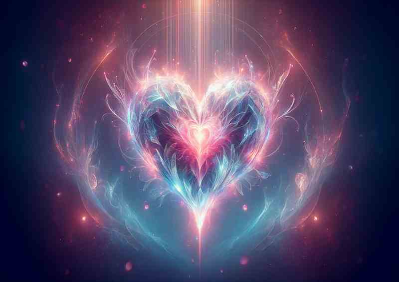 Love Heart Glowing Romance Art