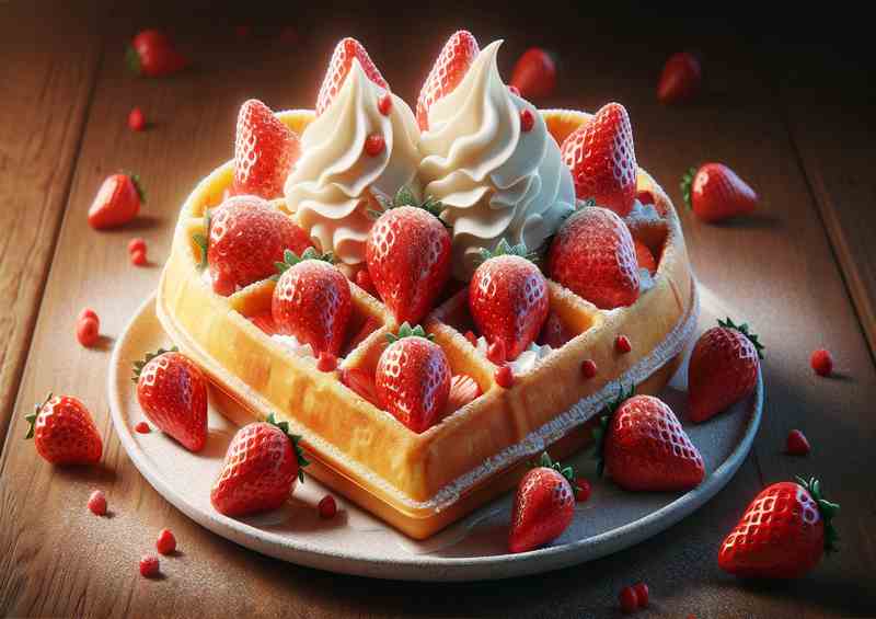 Romance Strawberry Waffle Delight