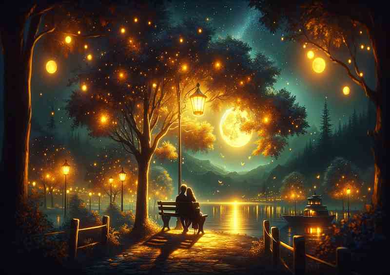 Romantic Moonlight Serenade loves Digital Art