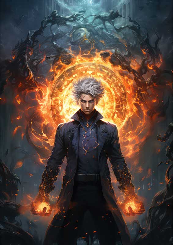 Yuuya Tenjou style with fire balls