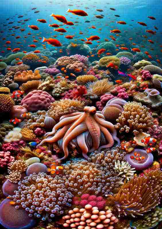 British Coral Reef Metal Poster