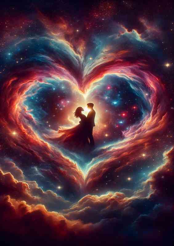Stellar Romance Heart full of love Nebula Close Up