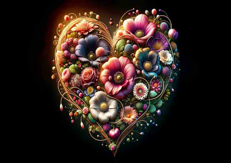 Affection Heart of Blooming Love