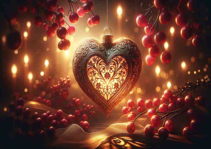 Enchanted Heart Romantic Ambience Festive Decoration