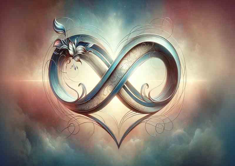 Eternal Embrace Artistic Infinity Heart Symbol Design