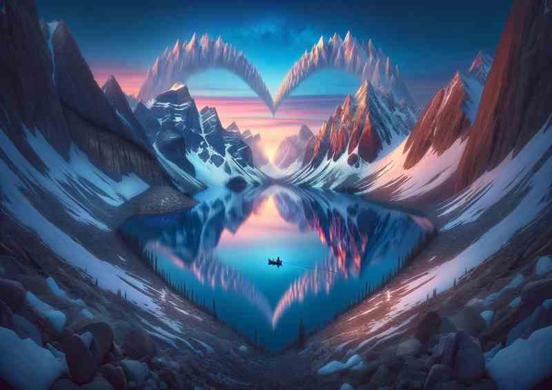 Heartfelt Journey Majestic Mountain Heart Lake