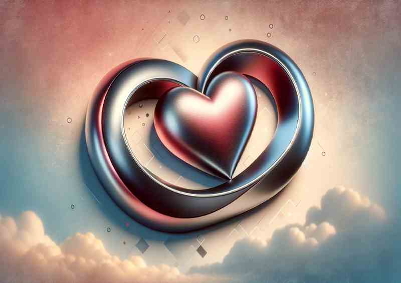 Infinite Romance Stylish Infinity Heart Artwork