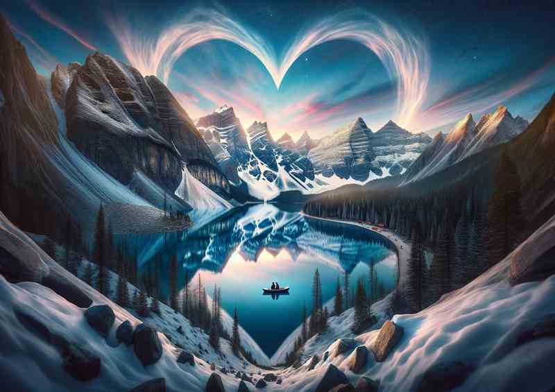 Journey Majestic Mountain Heart Lake