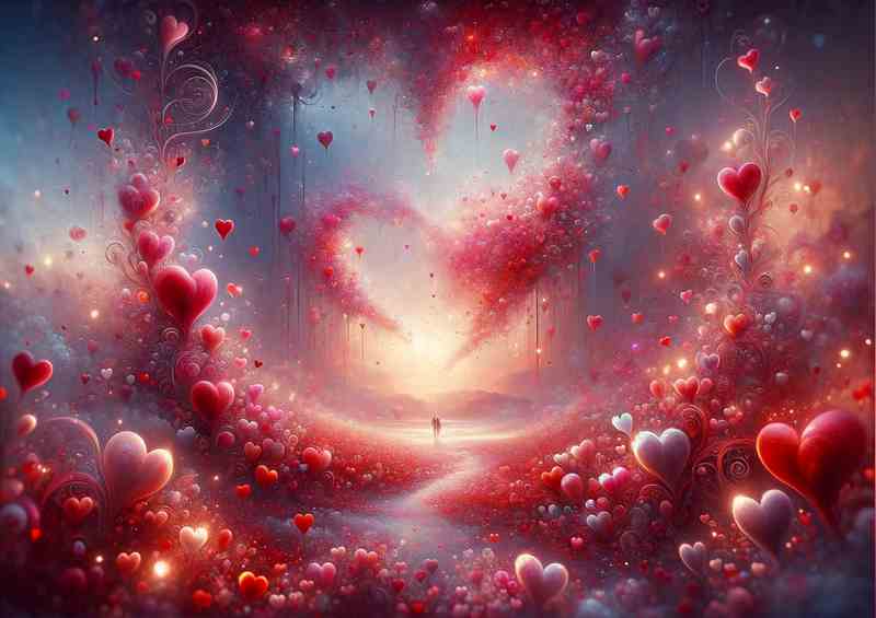 Love A Heartfelt Digital Painting encapsulating