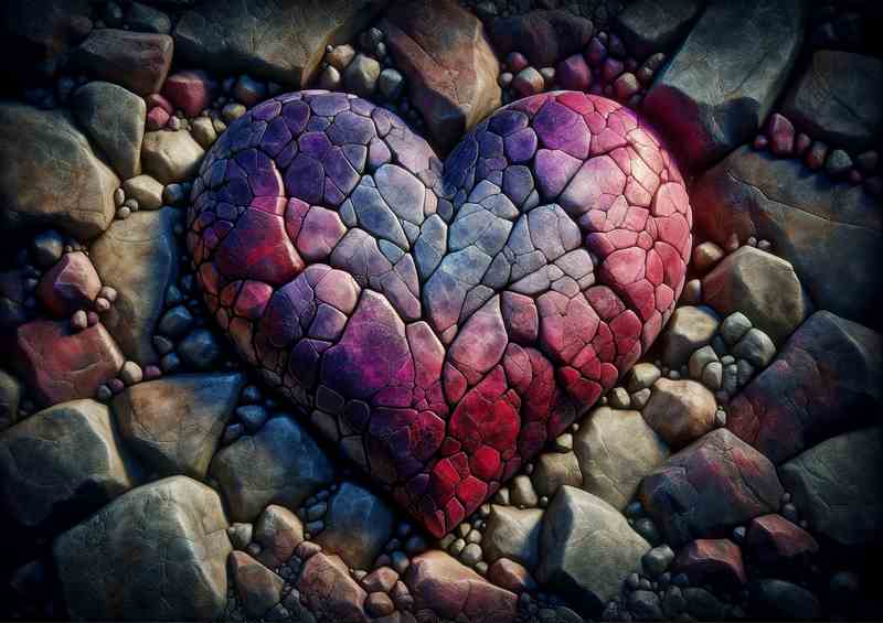 Love Heart of Stone Textures heart composed