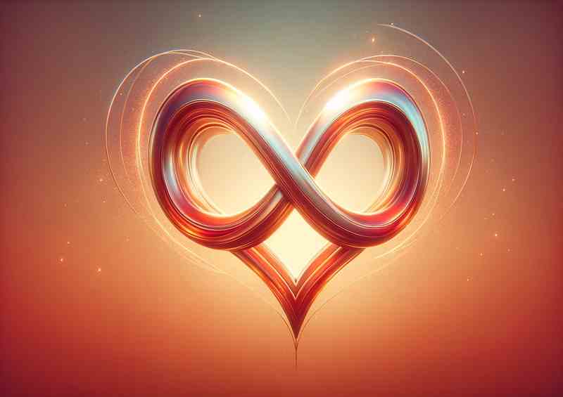 Love Infinity Symbol in Heart Artwork