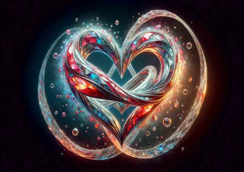 Unbound Creative Infinity Heart Symbol Composition