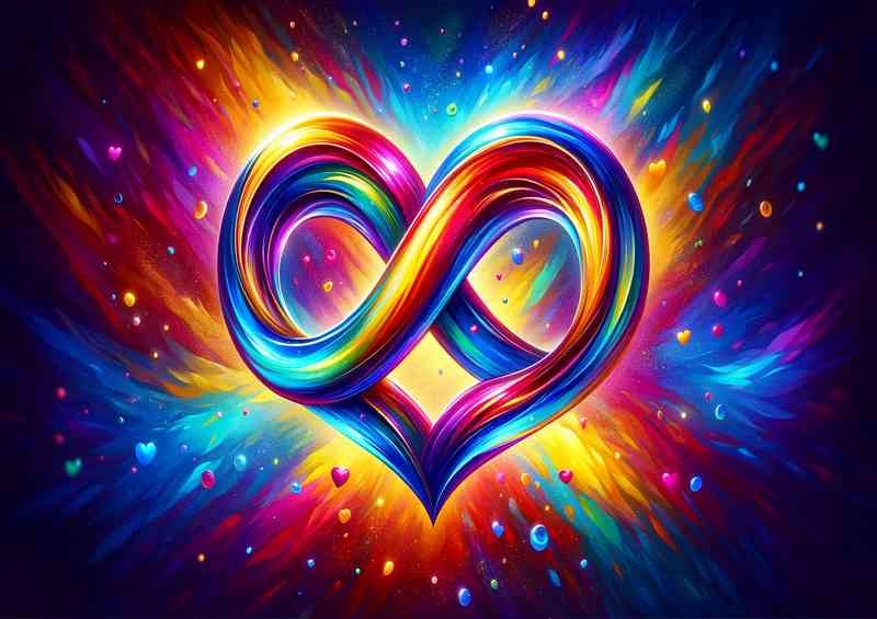 Vibrant Endless Love colorful style