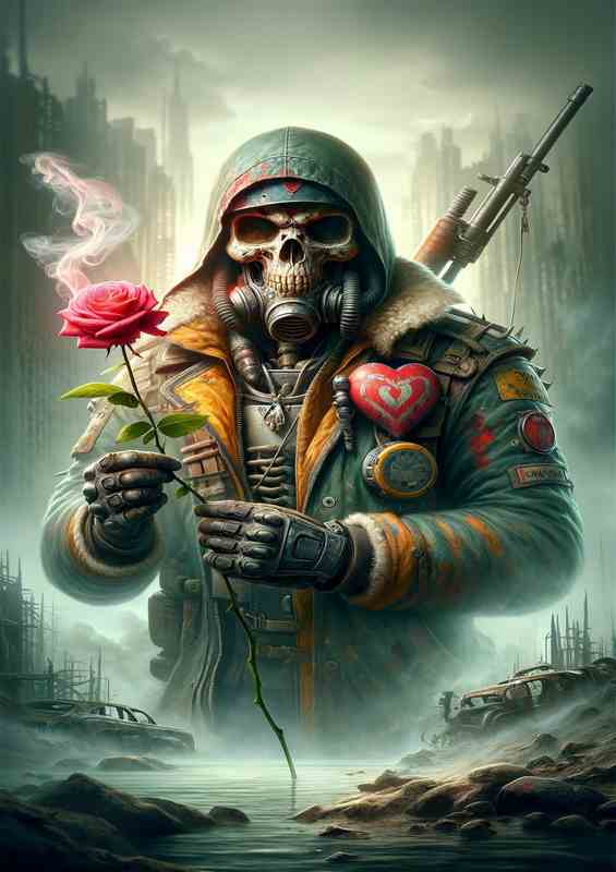 Apoc. Romantic Skull Warrior Art