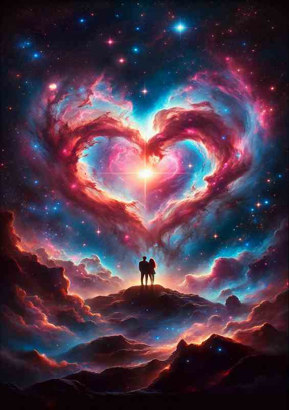 Cosmic Love Heart Nebula