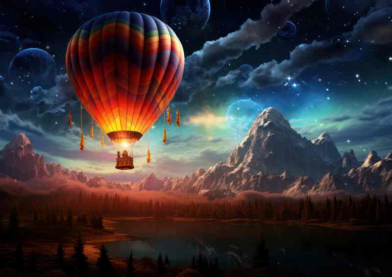 Enchanted Ember Mountainscape