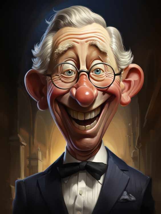 Caricature of prince Charles