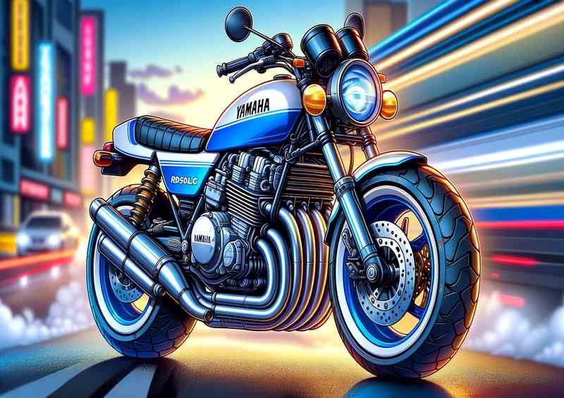 Cool Cartoon Yamaha RD350LC Art