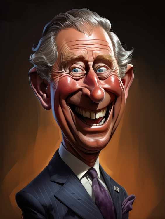 Caricature of prince Charles future king