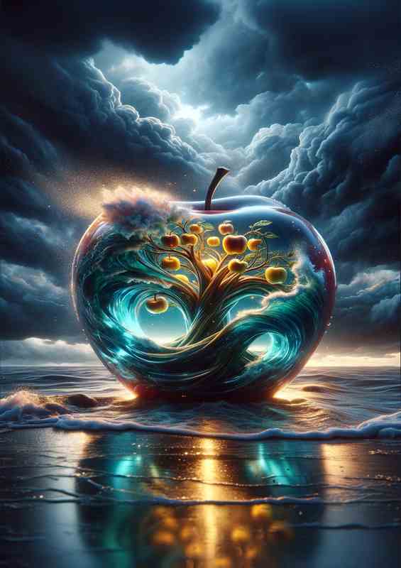 Surreal Aquatic Apple Creation