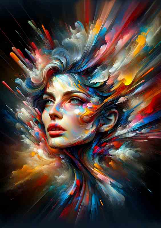 Abstract Euphoria Dynamic Artistic Woman