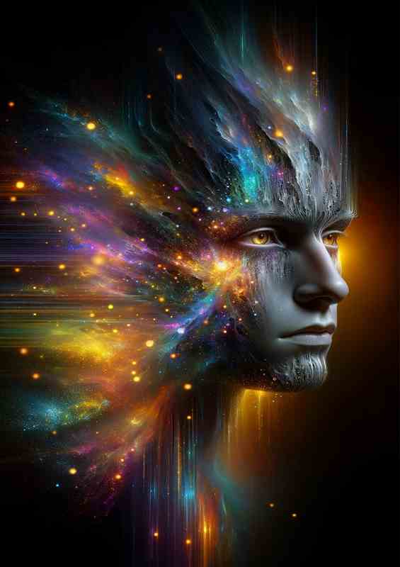 Spectral Essence Transformed Metal Poster