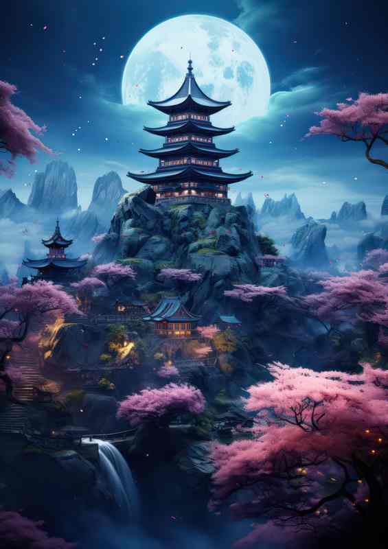 Overmoon Castle Metal Poster
