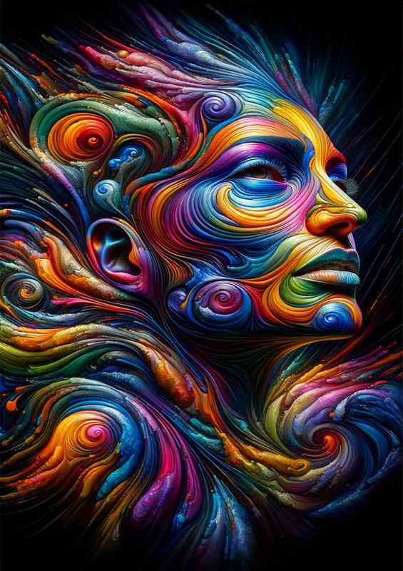 Visage Abstract Artistic Expression