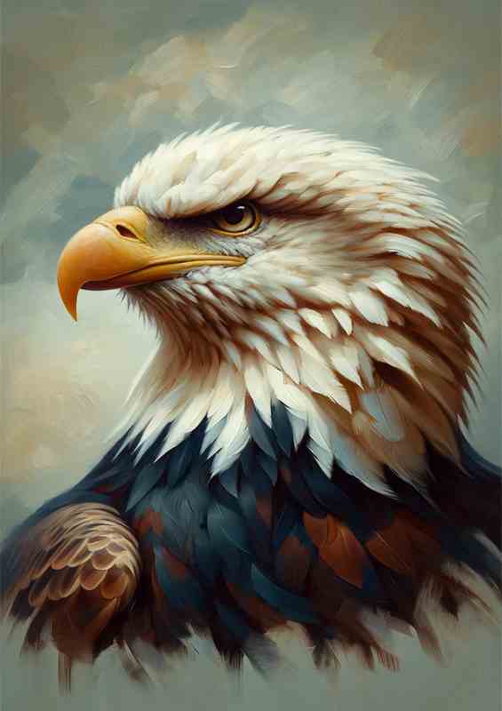 Eagle Head regal painted style