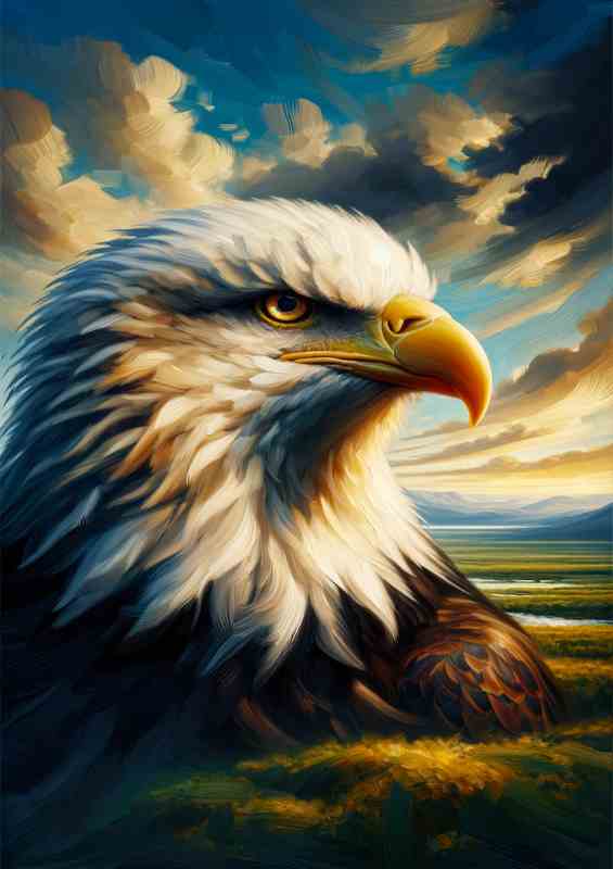 Eagle Vision Oil Painting Splendor style