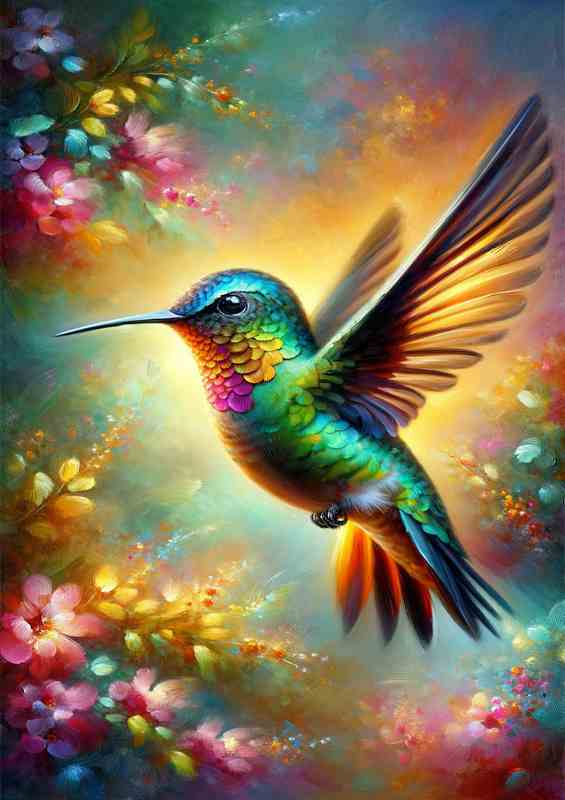Enchanting Hummingbird Magic mid flight