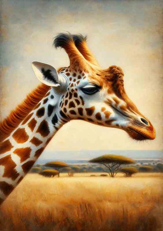 Grace head of a captivating Giraffe