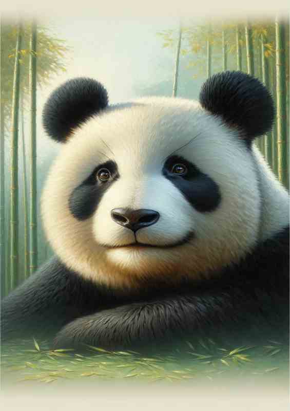 Panda Dream gentle panda painted style
