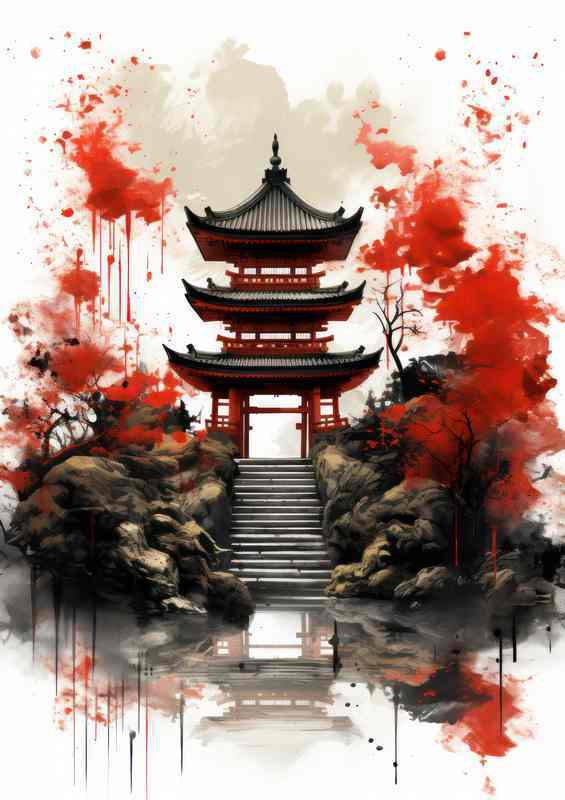 Torii Travels Watercolor Japans Soul