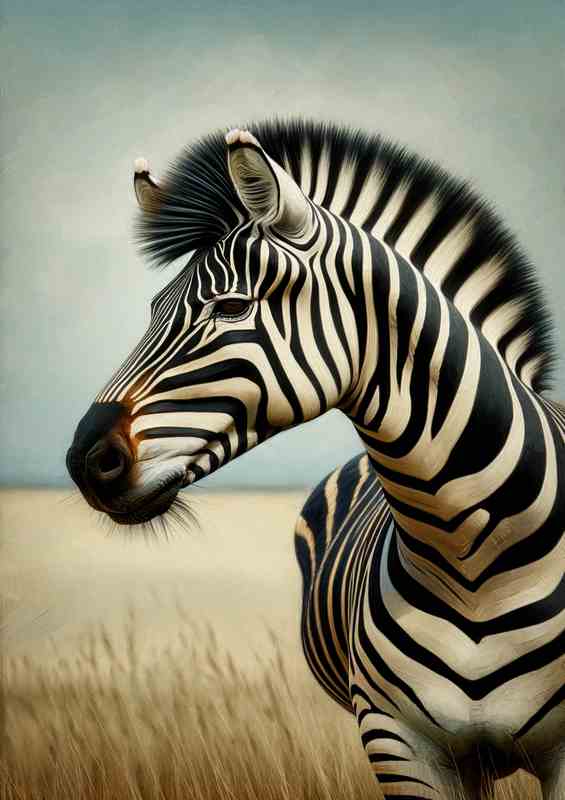 Splendid Zebra Stripes full head