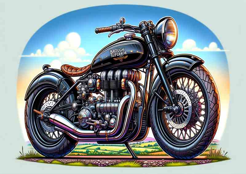 Cartoon Brough Superior SS100
