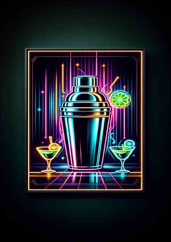 A stylish cocktail shaker perfect for a home bar