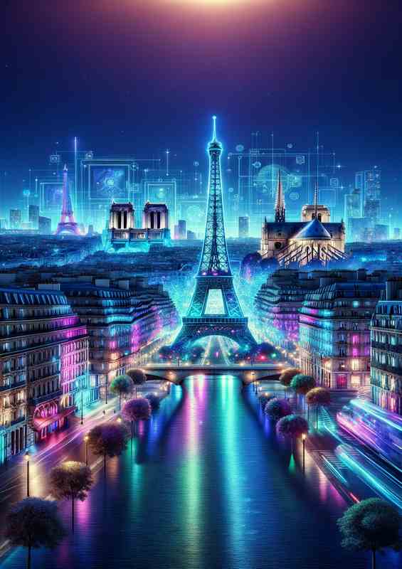 Paris Neon Skyline