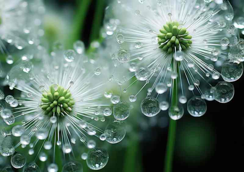 morning dew on a dandilion