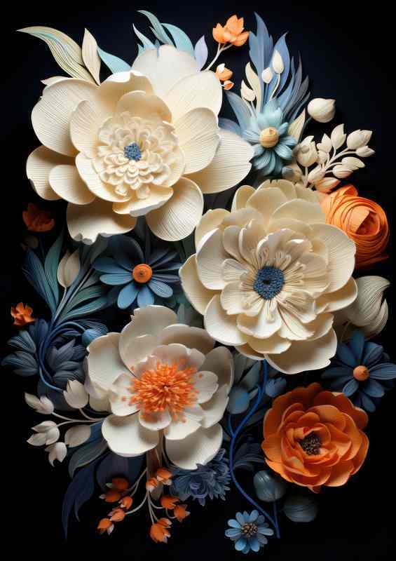 Abstract Floral Explorations Beyond Reality
