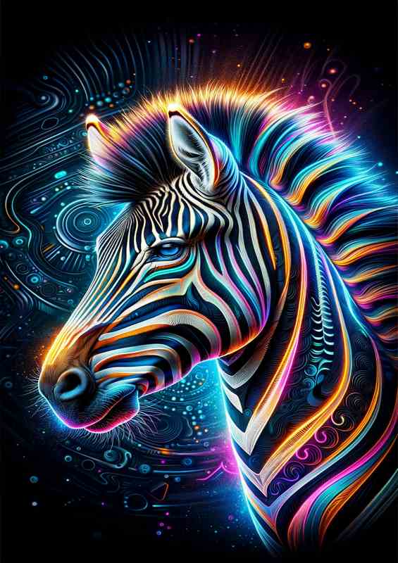 Zebras in Neon