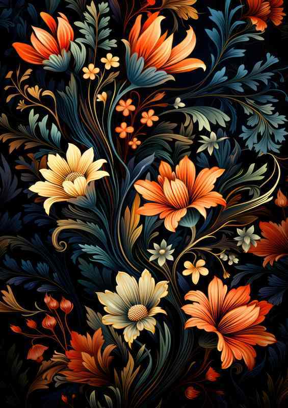 Mysterious Blooms Unearthed Abstract Art