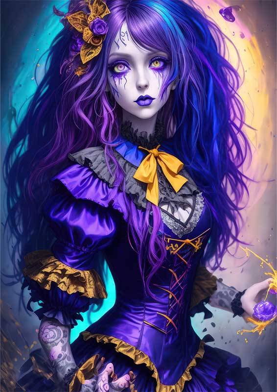 Goth girl fantasy art