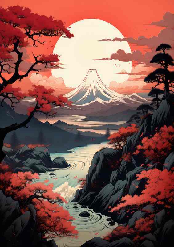 Breathtaking Views Sakura Trees by Japans Waters