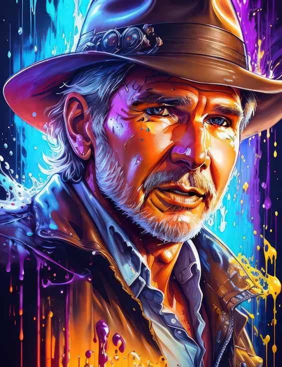 Harrison ford splash art